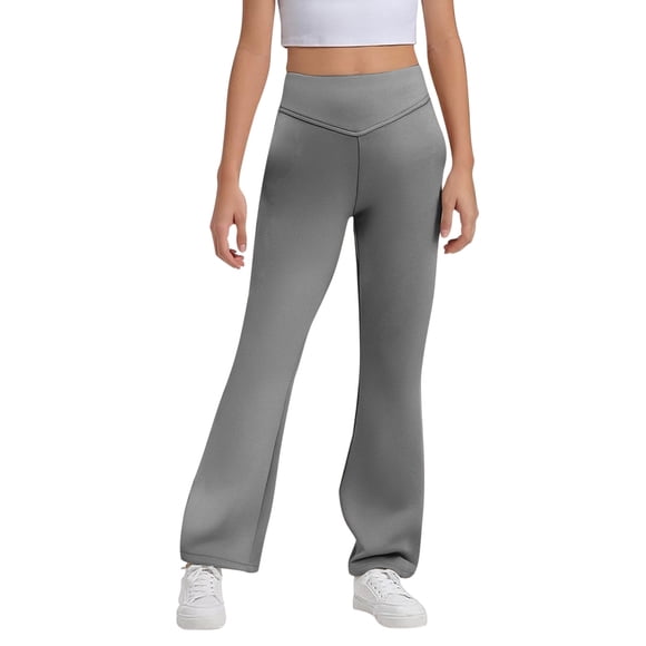 Girls Dressy Flare Pants for Girls School Everyday Comfort Versatile Daily Wear for 5- Years