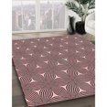 thumbnail image 3 of Ahgly Company Tapis d'Intérieur Lavable à la Machine, Carré, Transitionnel, Rose, Tapis de Zone, 8 Pieds Carré, 3 of 7