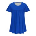 thumbnail image 4 of fheaev Hauts d'Été pour Femmes 2025 Vacances Mode pour Femmes T-shirt Imprimé Blouse à Manches 3/4 Col Rond Décontracté, 4 of 6