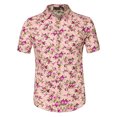 thumbnail image 1 of INSPIRE CHIC Chemise Hawaïenne de Plage pour Homme à Manches Courtes, Boutonnée à l'Avant, 1 of 6