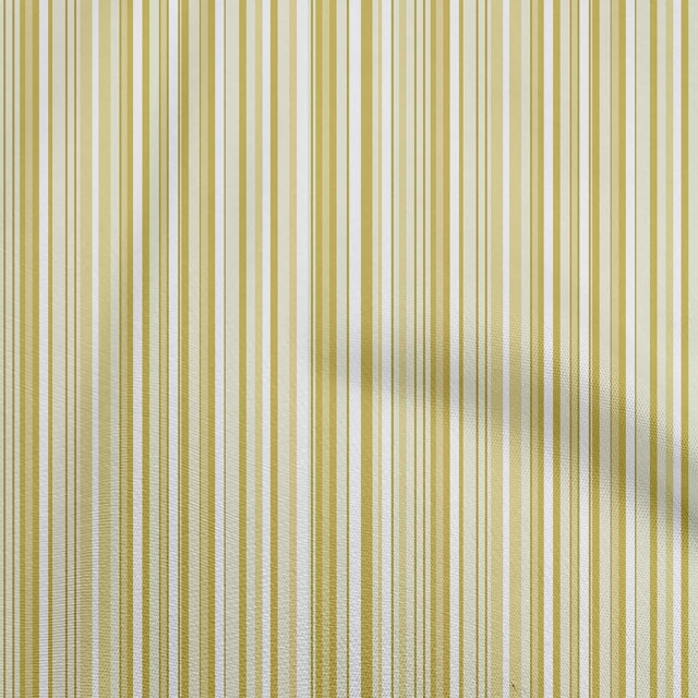 oneOone Tissu Popeline de Coton Beige Rayures Tissu pour Robe Tissu Imprimé au Mètre 56 Pouces de Large
