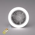 thumbnail image 5 of Ceiling Fan with Lights,E27 Ceiling Fan with Lights,Enclosed Low Profile Fan Light,Ceiling Light with Fan,Hidden Fan Delier Gimbal Lamp,Ceiling Fans with Lights, 5 of 5