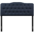 thumbnail image 3 of Annabel Queen Upholstered Fabric Headboard - Navy, 3 of 4