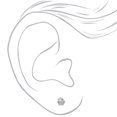 thumbnail image 2 of Claire's 3pk Silver Crystal Stud Earrings, 2 of 2
