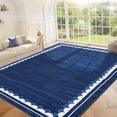 thumbnail image 1 of 5x7 Washable Area Rug for Living Room – Large Non Slip Rug with Rubber Backing, Soft Neutral Low Pile Carpet for Bedroom, Dining Room & Farmhouse, 1 of 7