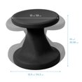 thumbnail image 2 of ECR4Kids Tabouret Torsadé Oscillant, Hauteur de Siège 14 Po, Siège Actif, Noir, 2 of 5