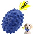 thumbnail image 2 of Rubber Dog Ball Toy - Interactive Dog Squeaky Ball Pet Teething Toy for Puppy, 2 of 7