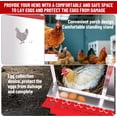 thumbnail image 3 of Chicken Nesting Box, 10 Compartment Metal Chicken Nesting Boxes for Chicken Coop, Easy Egg Collection, Easy Cleaning, Chicken Laying Boxes for Hens, Red, 3 of 7