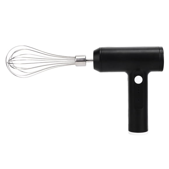 Batteur à Main Sans Fil, Batteur à Main Électrique à Bords Courbés en Acier Inoxydable 304 pour la Cuisine pour la Cuisson de Gâteaux Gris