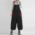 thumbnail image 2 of Pompotops Combinaison Décontractée pour Femmes Mode Dos Nu Pantalon Long Ample, 2 of 4