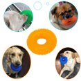 thumbnail image 3 of Pet Chew Toy Training Squeak Ring Ball Training Squeak Ball Pet TPR Teeth Molar Sound Interactive Game Toy, Orange, S, 3 of 9
