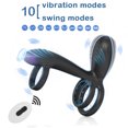 thumbnail image 2 of Xbonp Vibrating Penis Ring with 10 vibration modes & 10 swing modes, 2 of 5