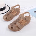 thumbnail image 4 of LSLJS Chaussures Compensées pour Femmes, Sandales Confortables à Fleurs Ajourées à Bout Rond pour Femmes Dames Fille, Chaussures à Semelle Souple, 4 of 4