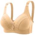 thumbnail image 2 of AherBiu Womens Plus Size Bras Large Bust Full Coverage Wireless High Supportive Bralette Solid Color Push up Bras, 2 of 7