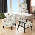 thumbnail image 1 of Designart « Minimalisme Floral Neutre » Fauteuil d'Appoint Rembourré Blanc à Motif Floral - Fauteuil de Style Champêtre pour Salon, 1 of 7