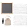thumbnail image 2 of Felt Letters Message Board Letter Board, Felt Board, Wood Changeable Letters Numbers Room for Boutiques Offices Classrooms Homes Black,Grey, 2 of 8