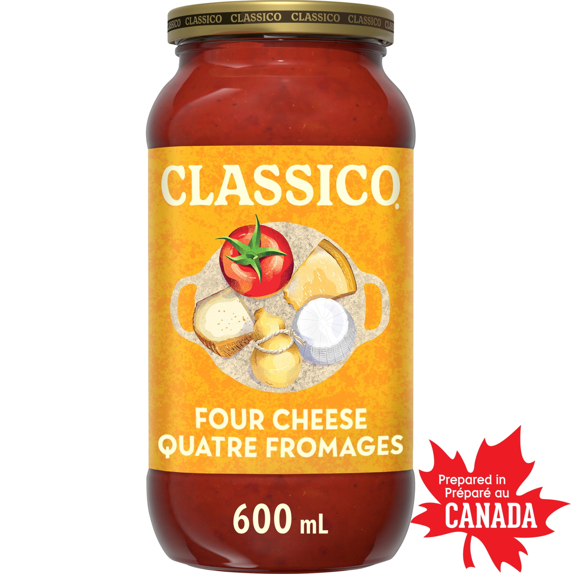Classico Four Cheese Pasta Sauce, 600 mL Jar