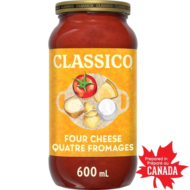 Classico Four Cheese Pasta Sauce, 600 mL Jar