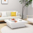 thumbnail image 1 of vidaXL Coffee Table White 90x90x28 cm Engineered Wood, 1 of 4