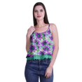 thumbnail image 1 of Moomaya Camisole Courte à Bretelles Spaghetti Imprimée pour Femmes, Hauts d'Été, 1 of 5