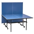 thumbnail image 1 of KFFKFF Table Tennis Set, Pro Indoor Ping Pong Experience, MDF Mobile Table, Easy-Fold Design with Swift Clamp Net & Secure Wheels, Simple 10-Min Setup, 12mm Surface, 1 of 9