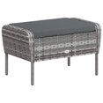 thumbnail image 5 of vidaXL Chaise de Jardin avec Repose-Pieds Gris en Rotin Poly, 5 of 5