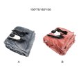thumbnail image 2 of braveheart Mattress Heating Pad Safe Stable Warm Comfort 3 Gear Timing Electric Heated Blanket Electric Blanket gray 100*75, 2 of 6