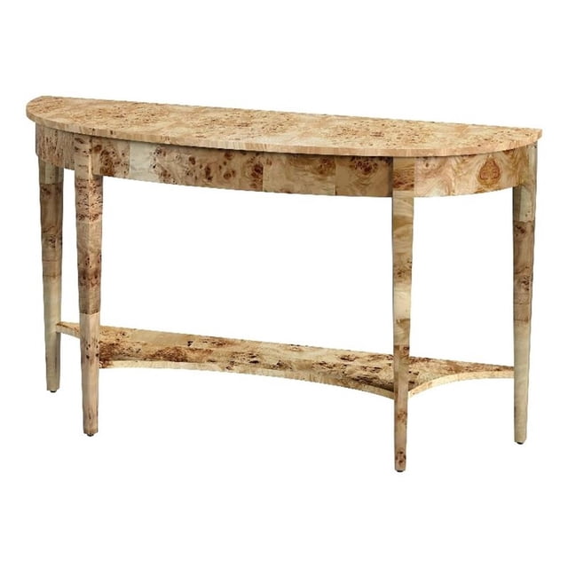 Butler Specialty Company Astor 54"W Wood Demilune Console Table - Light Brown