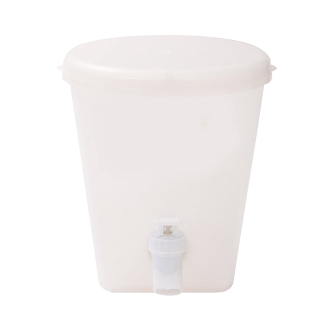 Hearth & Gear Cold Water Bucket With Faucet For Refrigerator Fruit Tea Pot Summer Household Fruit Bottle Water Bottle Cold Juice Ice Water Bottle Container for Flour Glass Storage Containers Meal Prep