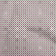 thumbnail image 1 of oneOone Georgette Viscose Magenta Fabric Asian Ikat Craft Projects Decor Fabric Printed by The Yard 42 Inch Wide, 1 of 4