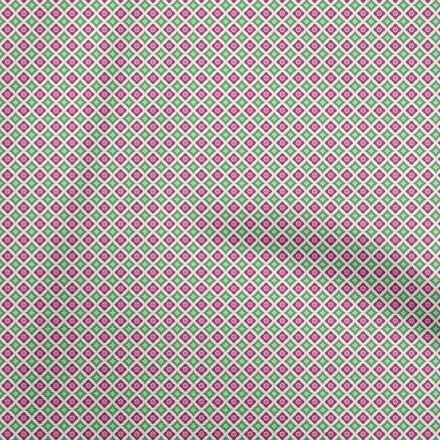 oneOone Georgette Viscose Magenta Fabric Asian Ikat Craft Projects Decor Fabric Printed by The Yard 42 Inch Wide
