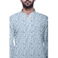 thumbnail image 3 of Atasi Kurta Décontractée Imprimée à Col Chinois Chemise Ethnique Kurta Courte pour Homme Tunique, 3 of 5