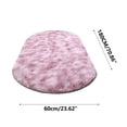 thumbnail image 3 of Hxlamzoo Fluffy Oval Area Rug, Soft Tie Dye Rug, Shaggy Colorful Rug, for Bedroom, Living Room, Teen Dorm, Baby Nursery, 11 Colors & 3 Sizes, 3 of 6