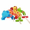 thumbnail image 1 of maytalsory Kids Croquet Set Cartoon Wood Gate Ball Toys Kids Development Toy Parent Child Game, 1 of 9