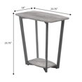 thumbnail image 5 of Convenience Concepts Graystone Table d'Appoint, Fini Faux Bois de Bouleau Gris, 5 of 5