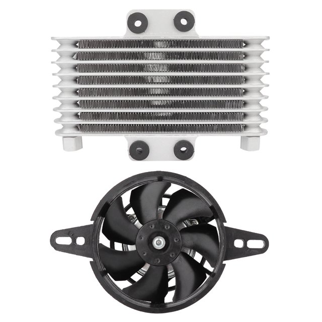 Oil Cooling Fan, Professional Manufacturing Universal Fits Engine Oil Cooler Kit Aluminum Alloy Material High Performance For Most Motorcycles