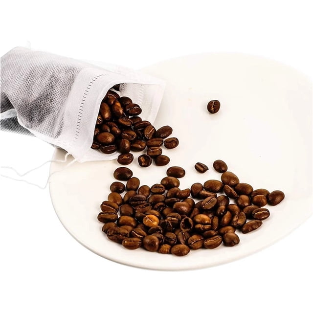 200Pcs Cold Brew Coffee Filters Non Woven Coffee Filter Mesh Tea Filter Bags Disposable Mesh Brewing Bags Coffeeware Strainers