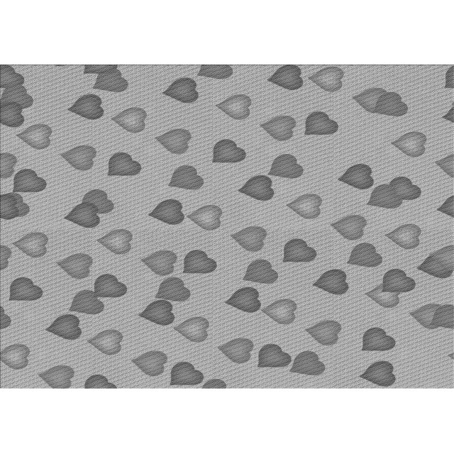 Ahgly Company Machine Washable Indoor Rectangle Transitional Gray Cloud Gray Area Rugs, 2' x 3'