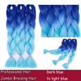 thumbnail image 2 of Ombre Jumbo Braiding Hair Extensions High Temperature Synthetic Twist Hair Multiple Colored Hair, 2 of 5