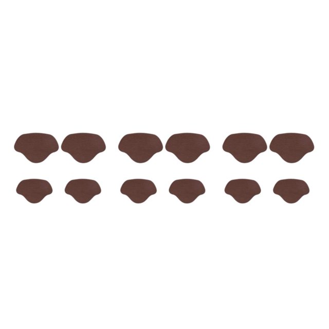 kurtrusly Adjustable Shoe Heel Pad Insoles for High Heels Customizable Heel Repair Stick coffee 3Set