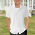 thumbnail image 4 of Kids Summer Casual Beach Shirt - Button Down, Gradient Design, Unisex, Perfect for 5-14 Years Old, 4 of 5