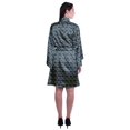thumbnail image 4 of Moomaya Printed Womens Kimono Sleeve Robes Satin Silk Getting Ready Bridal Robe Coverup, 4 of 7