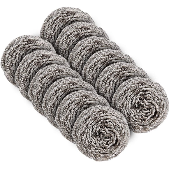 MR.SIGA Stainless Steel Scourer,Pack of 12,30g