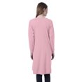 thumbnail image 4 of Moomaya Womens Full Sleeve Hi-Lo Shrug Rounded Hem Long Cotton Summer Cardigan, 4 of 7