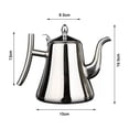 thumbnail image 2 of Kitchen Stainless Steel Teapot Infuser Coffee Pot Induction Cooker Kettle, 2 of 9