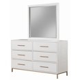 thumbnail image 3 of Alpine Furniture 2010-06 Madelyn Miroir de Commode, Blanc - 37 x 40 x 2 Po., 3 of 4