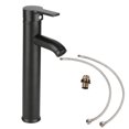 thumbnail image 1 of Mixer Tap - Stainless Steel Basin Mixer Tap Hot Cold Washbasin Sink Faucet, 1 of 8