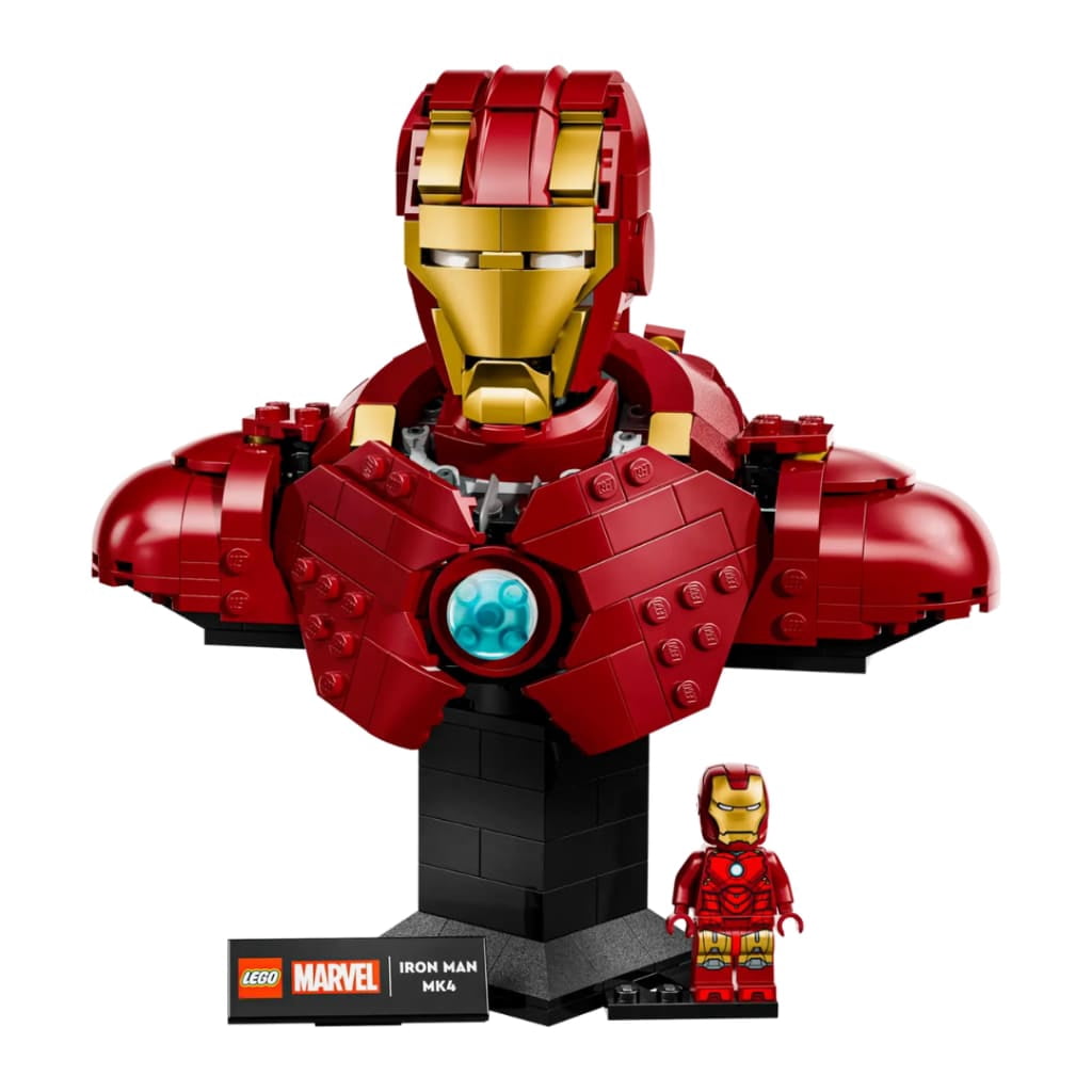 LEGO Marvel Le Buste d’Iron Man MK 4, Modèle à Construire pour Adultes avec Figurine 76327