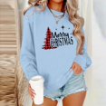 thumbnail image 2 of Pisexur Sweat-Shirt de Noël Décontracté à Manches Longues Col Rond pour Femmes, Chandail Ample et Confortable, Imprimé Mode Festival Automne, 2 of 4