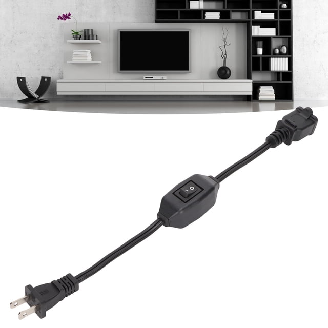 US Power Extension Cord with On Off Switch, Material, Practical, PVC Outer Quilt, Exquisite Workmanship, 16AWG, Pure Copper Conductor, 12Amp/125V, Nema 1-15P Male to